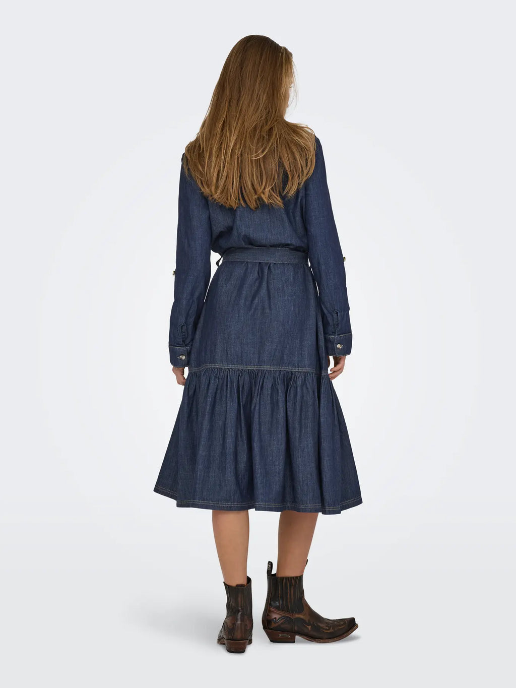 ONLSEVIGNY FRILL 3/4 SL LONG DRESS DNM