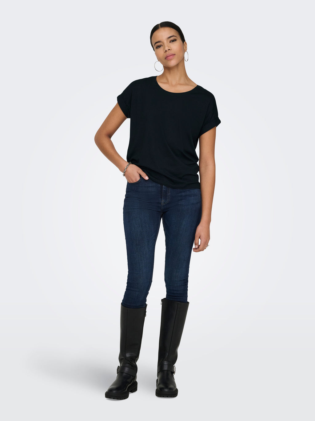 ONLMOSTER S/S O-NECK TOP NOOS JRS