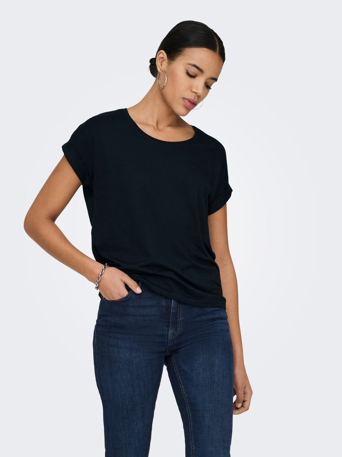ONLMOSTER S/S O-NECK TOP NOOS JRS