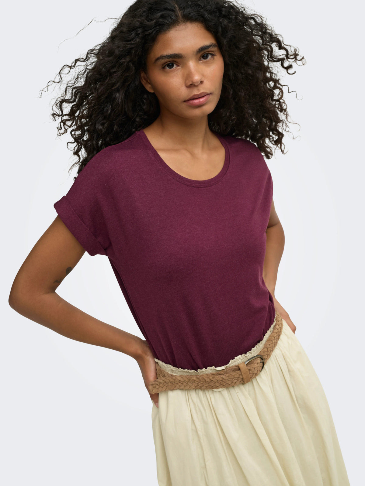 ONLMOSTER S/S O-NECK TOP NOOS JRS