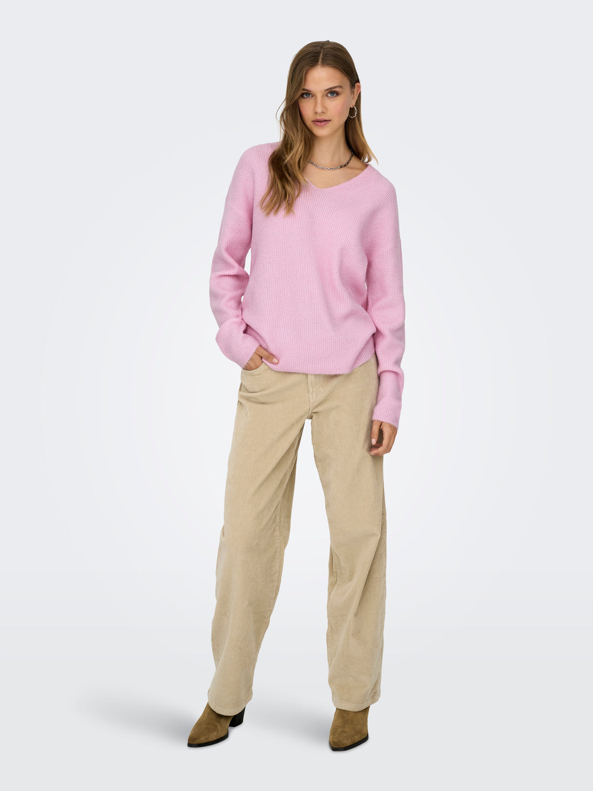 ONLCAMILLA V-NECK L/S PULLOVER KNT NOOS