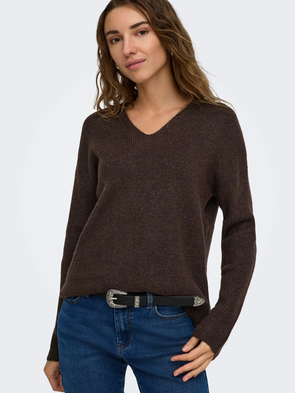 ONLCAMILLA V-NECK L/S PULLOVER KNT NOOS