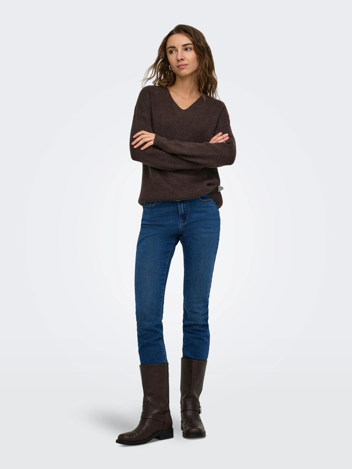 ONLCAMILLA V-NECK L/S PULLOVER KNT NOOS