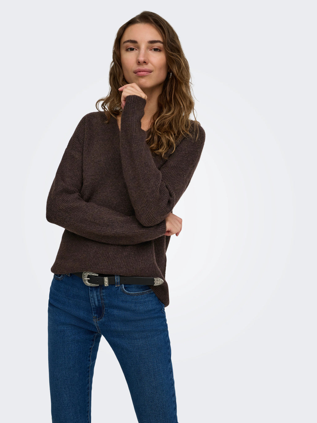 ONLCAMILLA V-NECK L/S PULLOVER KNT NOOS