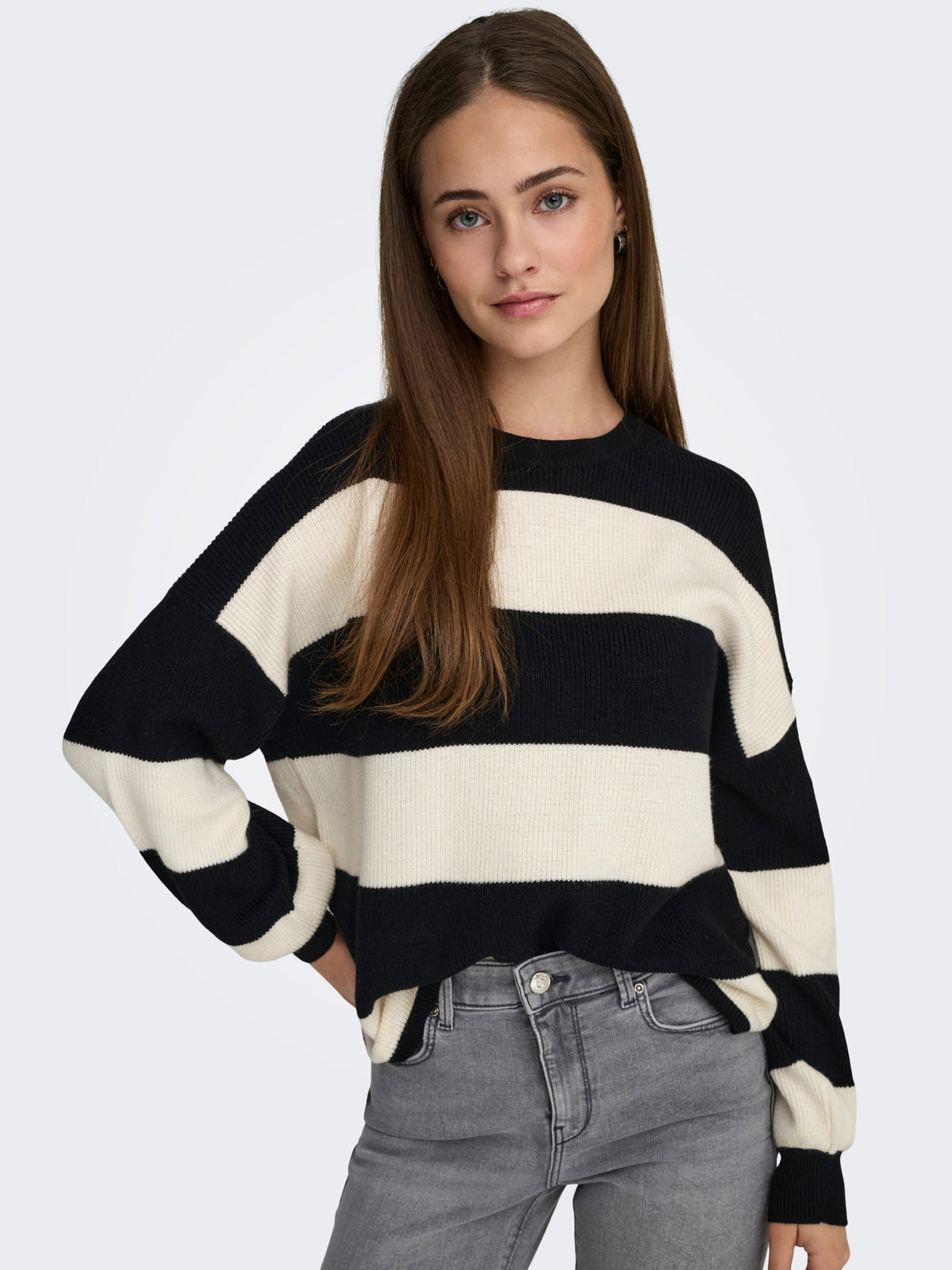 ONLATIA L/S STRIPE PULLOV KNT NOOS