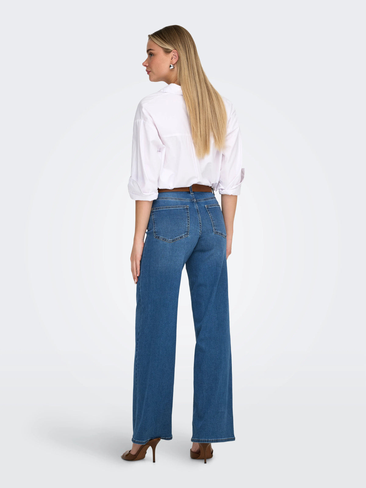 ONLMADISON BLUSH HW WIDE DNM DOT372 NOOS