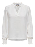 ONLMETTE V-NECK LS SMOCK TOP NOOS WVN