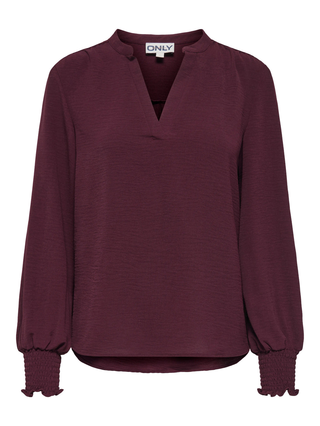 ONLMETTE V-NECK LS SMOCK TOP NOOS WVN