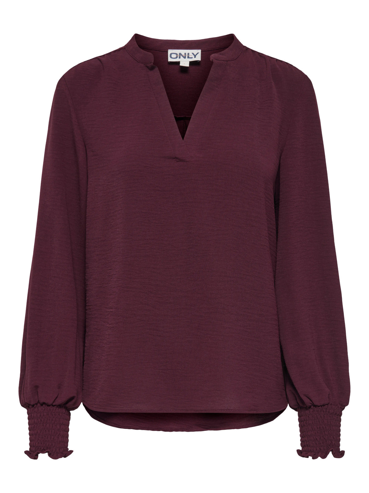 ONLMETTE V-NECK LS SMOCK TOP NOOS WVN