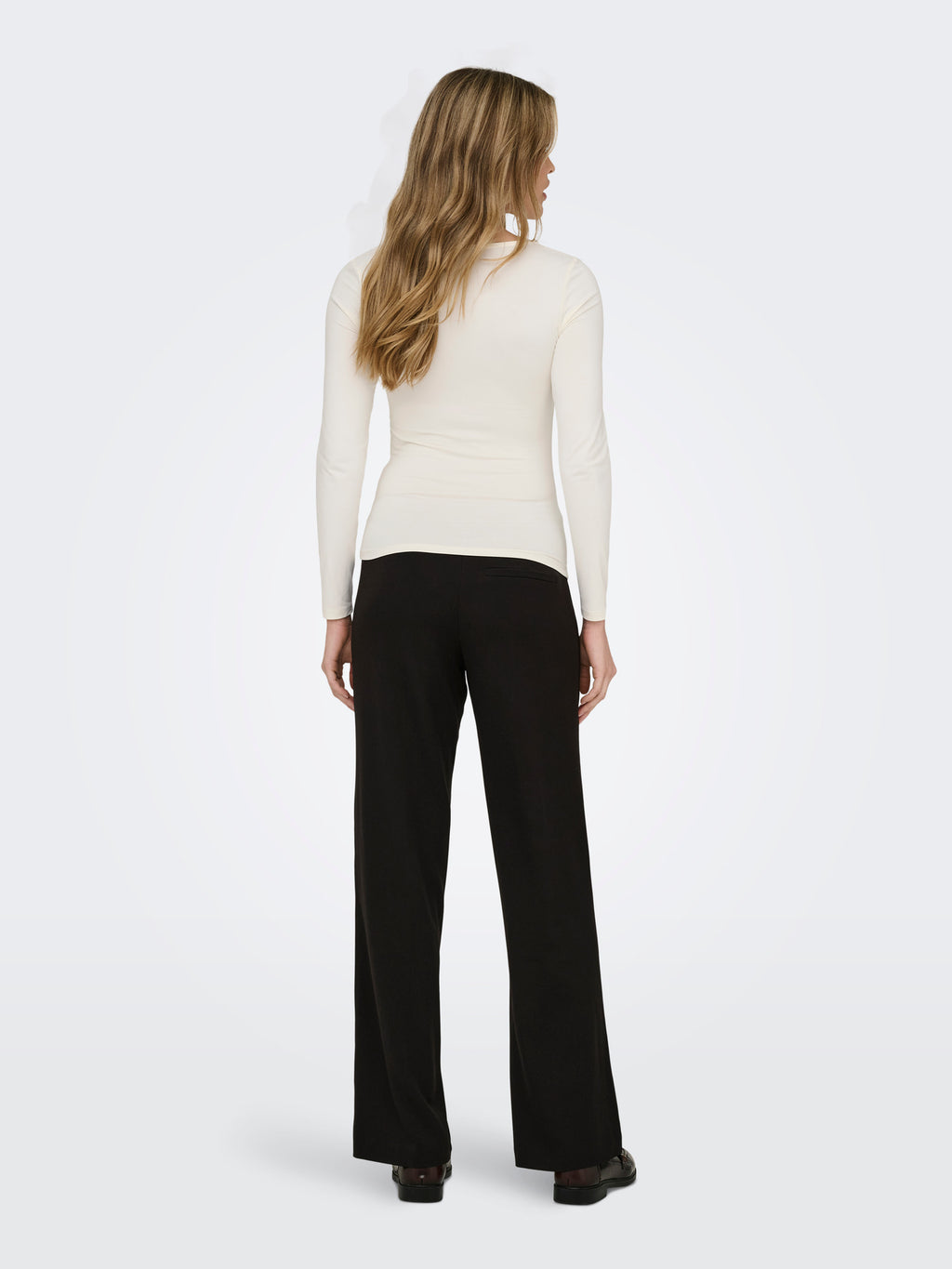 ONLEA L/S 2-WAY DEEP NECK TOP JRS NOOS