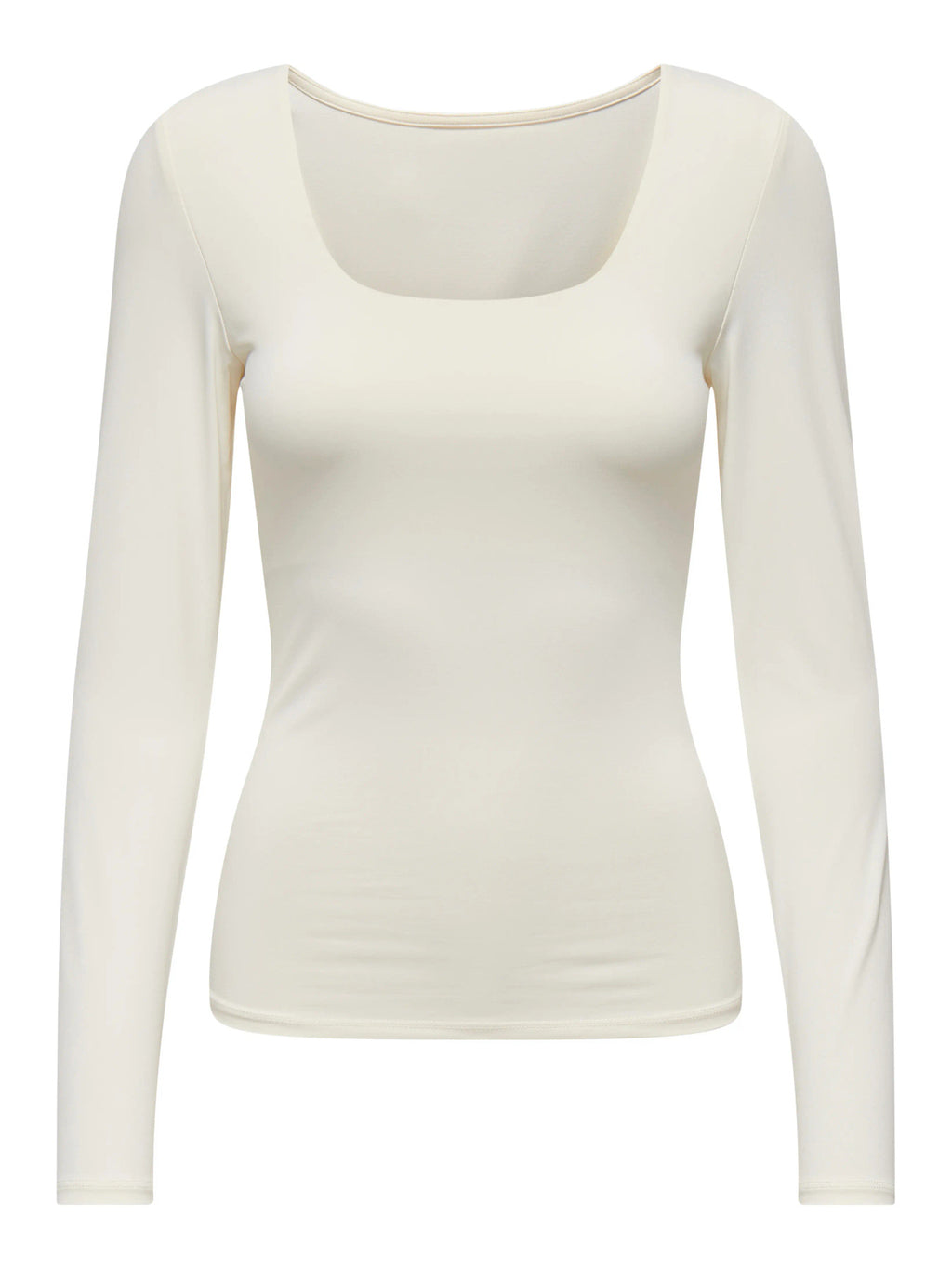 ONLEA L/S 2-WAY DEEP NECK TOP JRS NOOS