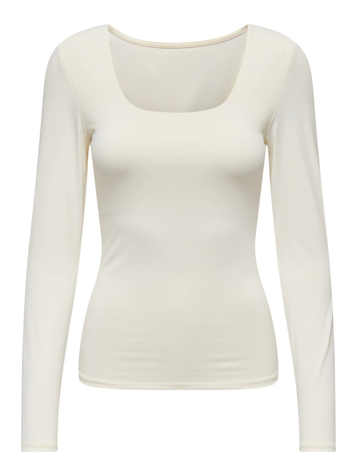 ONLEA L/S 2-WAY DEEP NECK TOP JRS NOOS