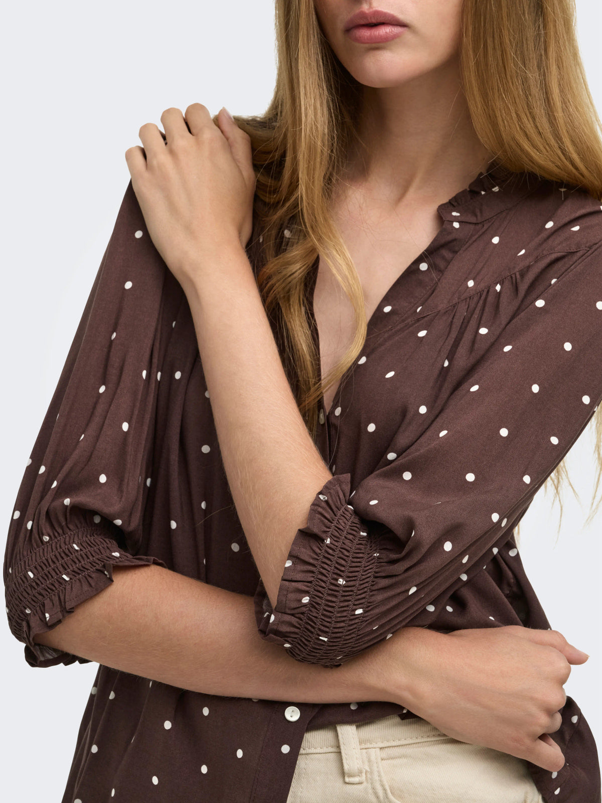 ONLRAYA 3/4 SHIRT WVN NOOS