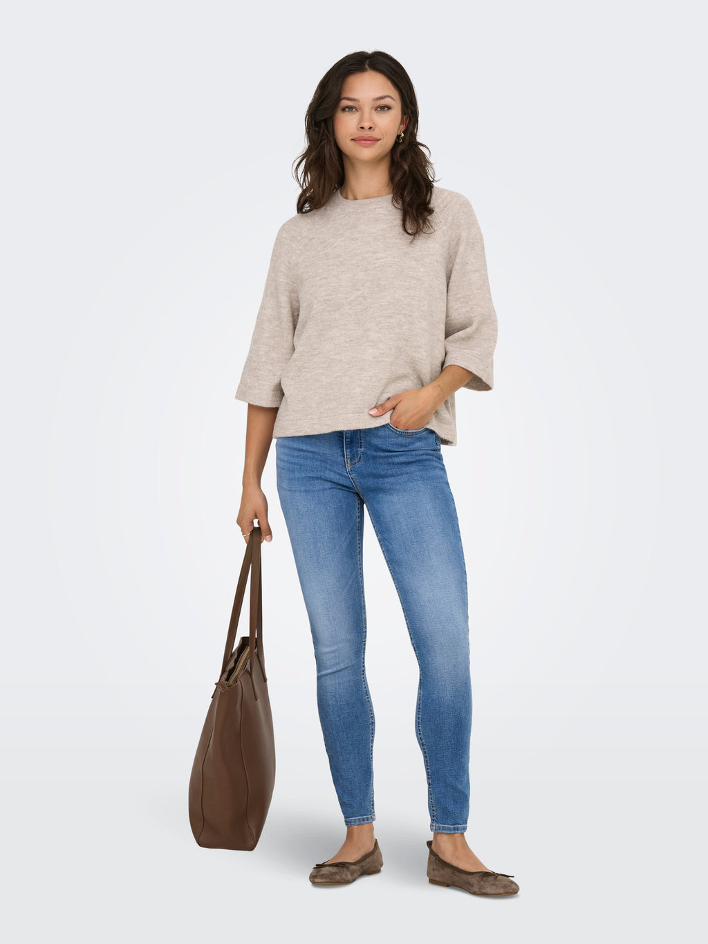 ONLSIMONI 3/4 PULLOVER KNT NOOS