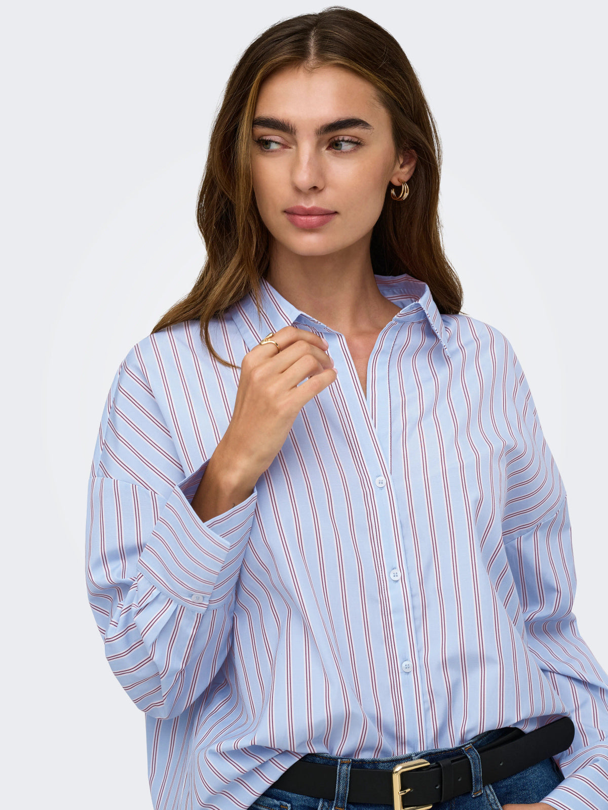 ONLOREGON ALVA LS REG SHIRT NOOS WVN