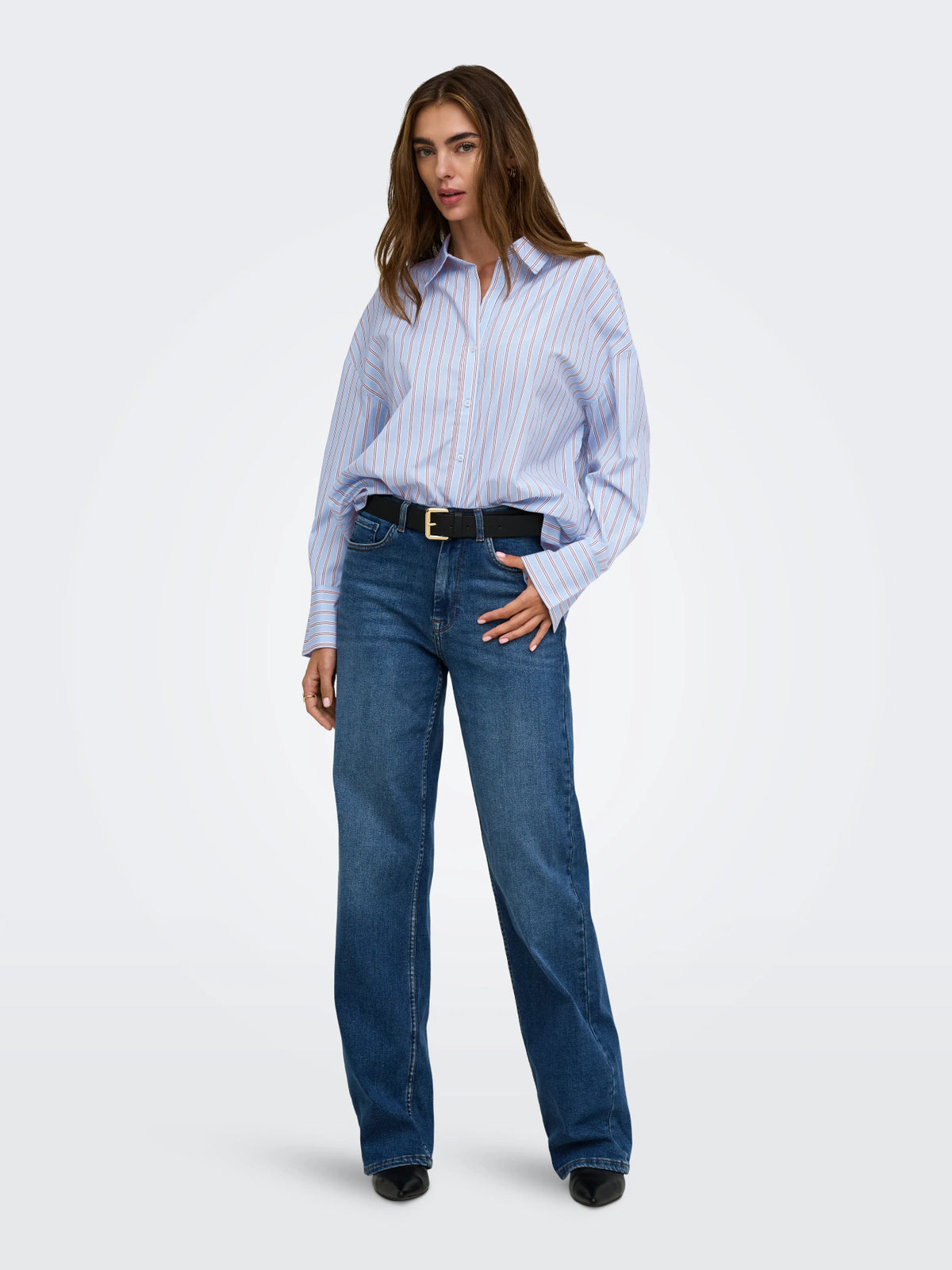 ONLOREGON ALVA LS REG SHIRT NOOS WVN