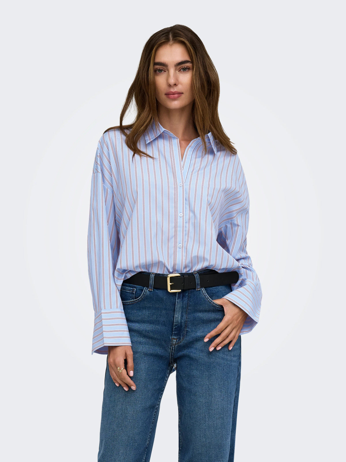 ONLOREGON ALVA LS REG SHIRT NOOS WVN