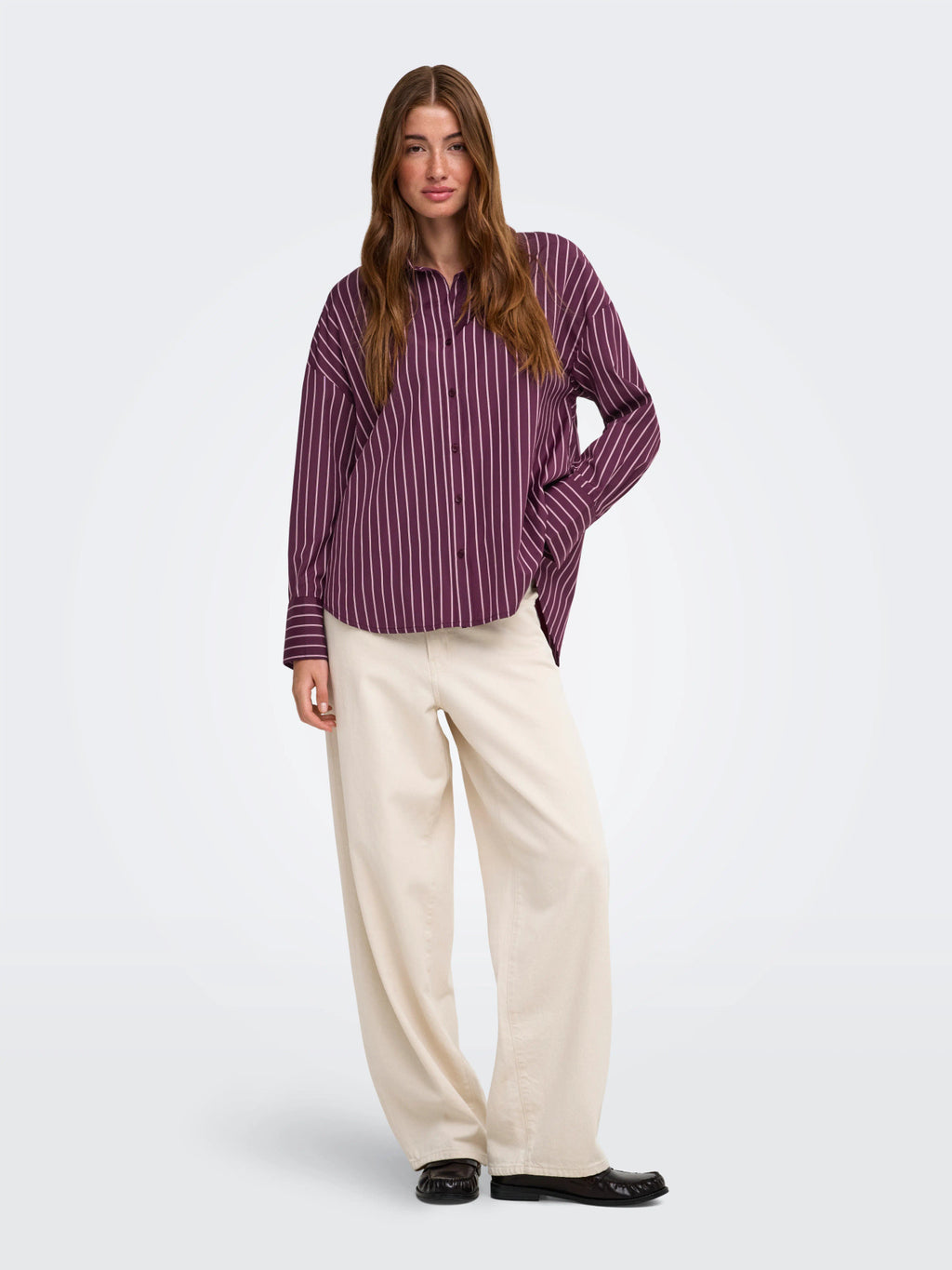 ONLOREGON ALVA LS REG SHIRT NOOS WVN