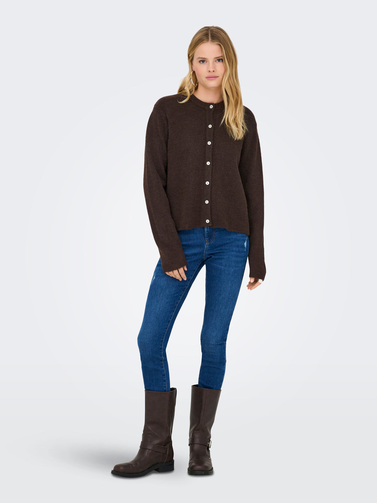 ONLSIMONI L/S O-NECK CARDIGAN KNT NOOS