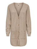 ONLIBI LIFE LS RIB LONG CARDIGAN EX KNT