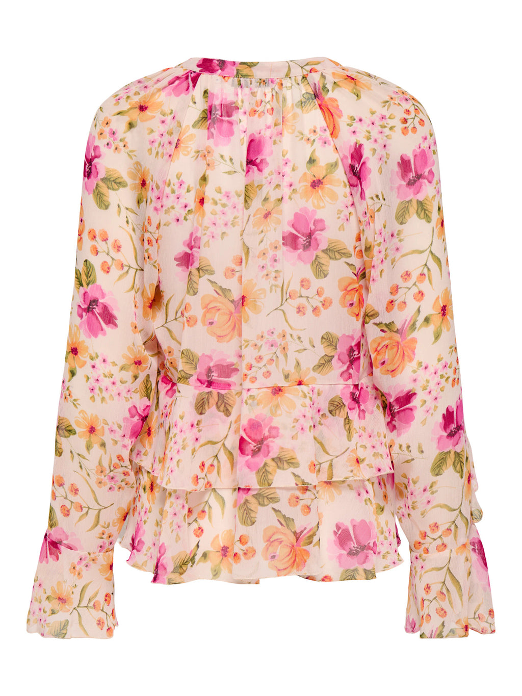 ONLBLOSSOM L/S FRILL TOP WVN