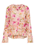 ONLBLOSSOM L/S FRILL TOP WVN