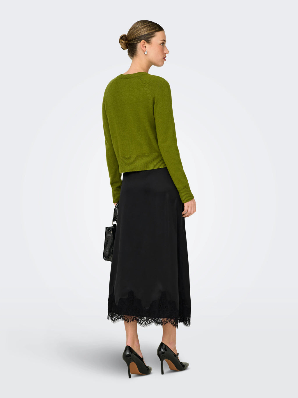 ONLBELLA SATIN LACE SKIRT WVN EX