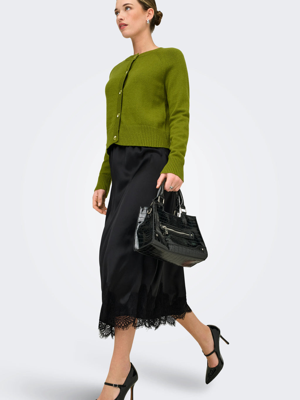 ONLBELLA SATIN LACE SKIRT WVN EX