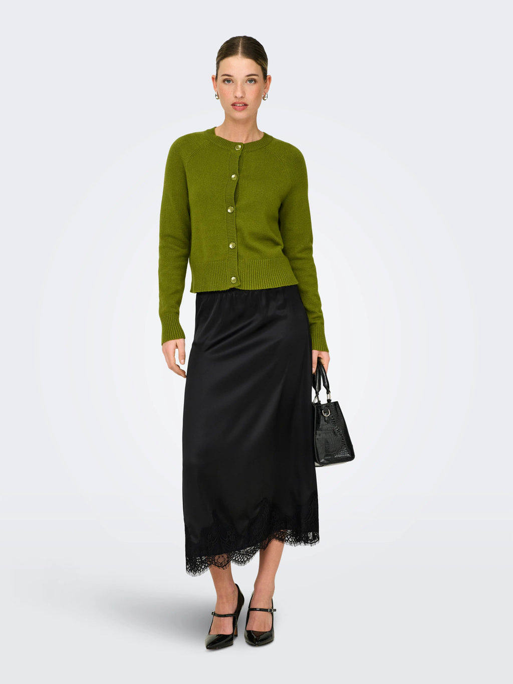 ONLBELLA SATIN LACE SKIRT WVN EX