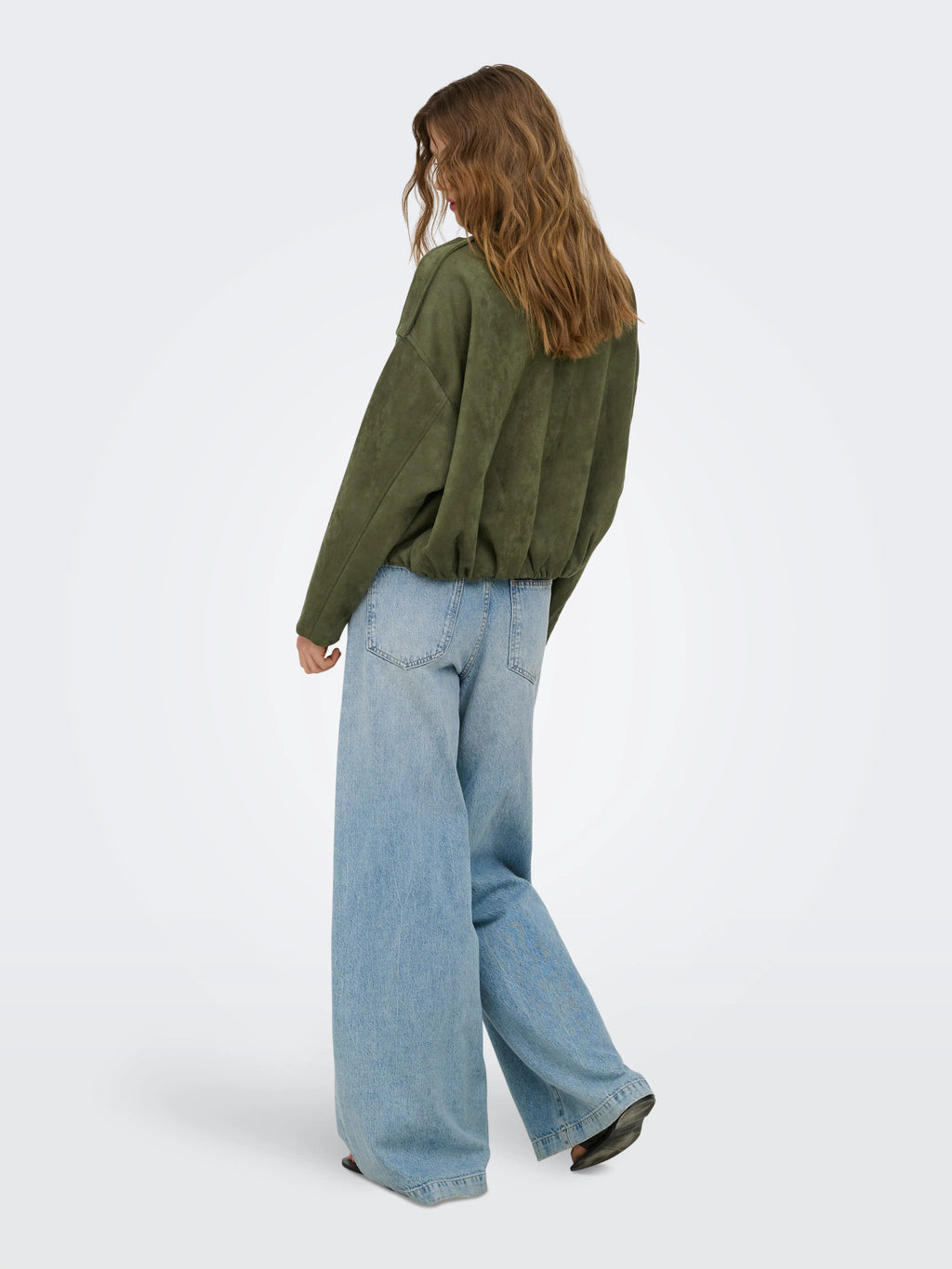 ONLMOON-STINA FAUX SUEDE BOMBER PNT NOOS