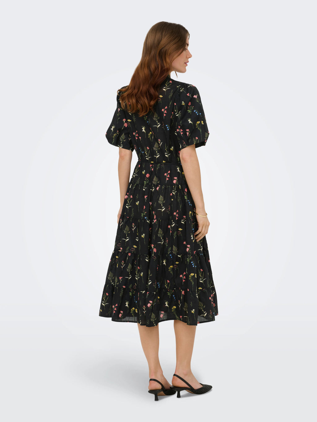 ONLELMA S/S LONG BELT DRESS WVN EX
