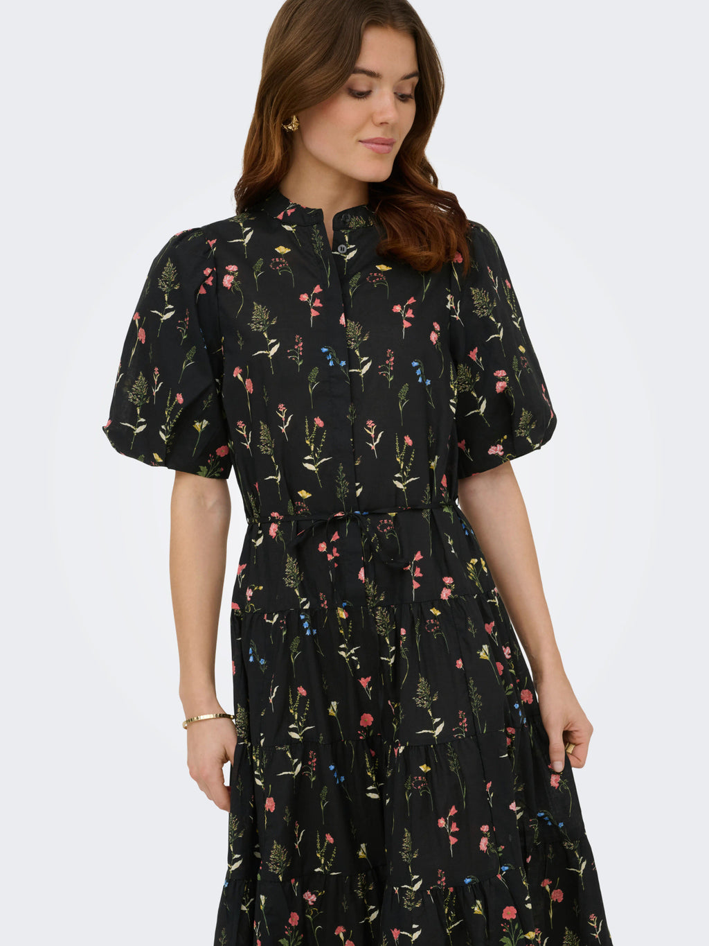 ONLELMA S/S LONG BELT DRESS WVN EX