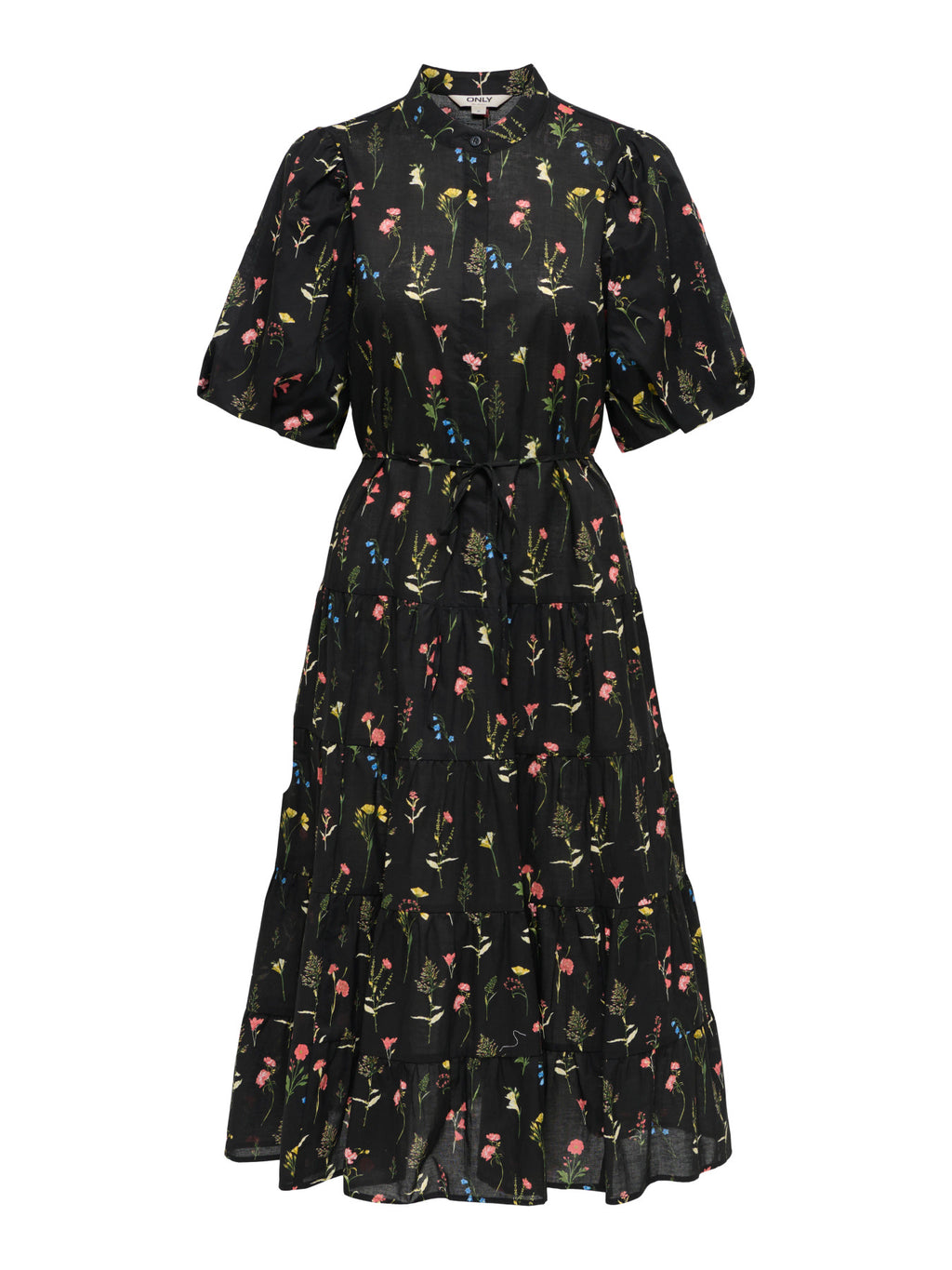 ONLELMA S/S LONG BELT DRESS WVN EX