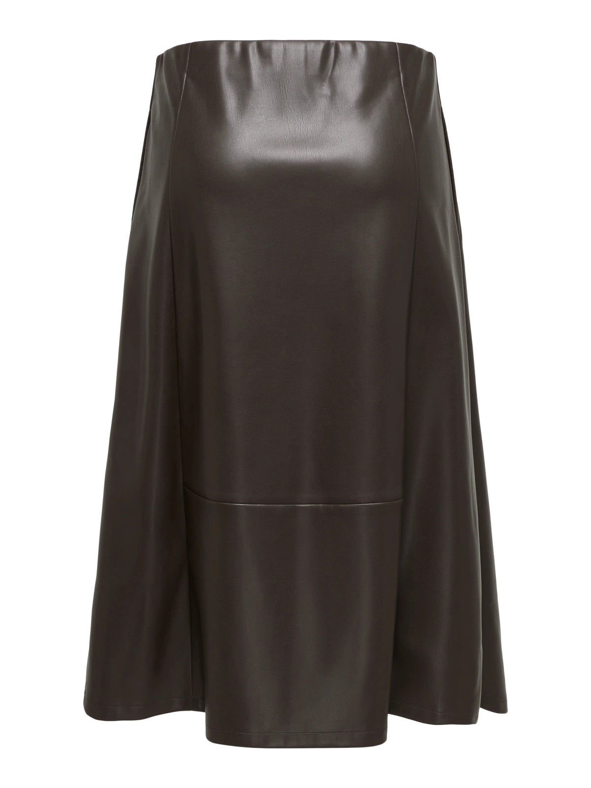 ONLFIBY MW FAUX LEATHER LONG SKIRT PNT
