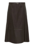 ONLFIBY MW FAUX LEATHER LONG SKIRT PNT