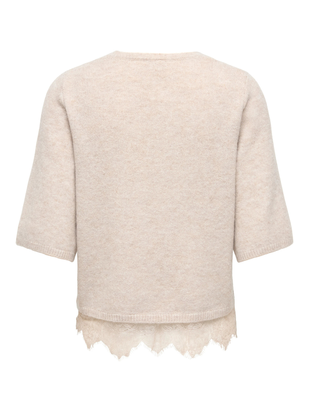ONLALIVIA SS O-NECK LACE MIX KNT NOOS