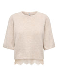 ONLALIVIA SS O-NECK LACE MIX KNT NOOS