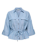 ONLZIRA 3/4 V-NECK SHIRT WVN