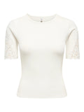 ONLMEL S/S CROCHET TOP JRS
