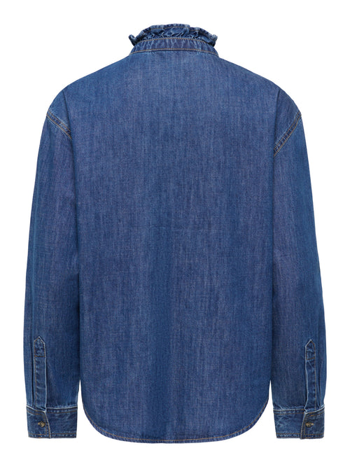 ONLALARA L/S FRILL DNM SHIRT AKM