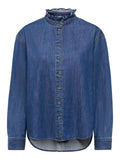 ONLALARA L/S FRILL DNM SHIRT AKM