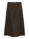 ONLFIBY MW FAUX LEATHER LONG SKIRT PNT